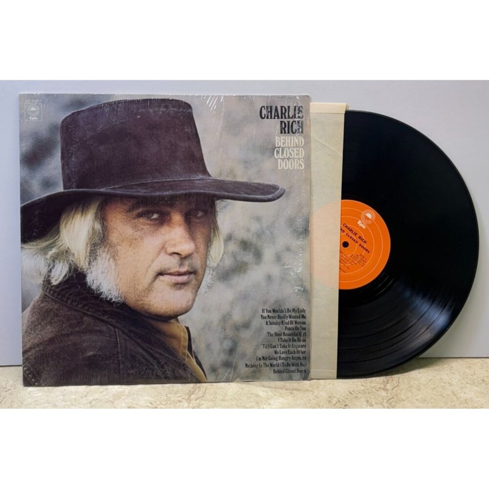 Charlie Rich Behind Closed Doors Country Vinyl LP Epic In Shrink